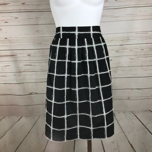 Michael Kors Windowpane Print  Skirt